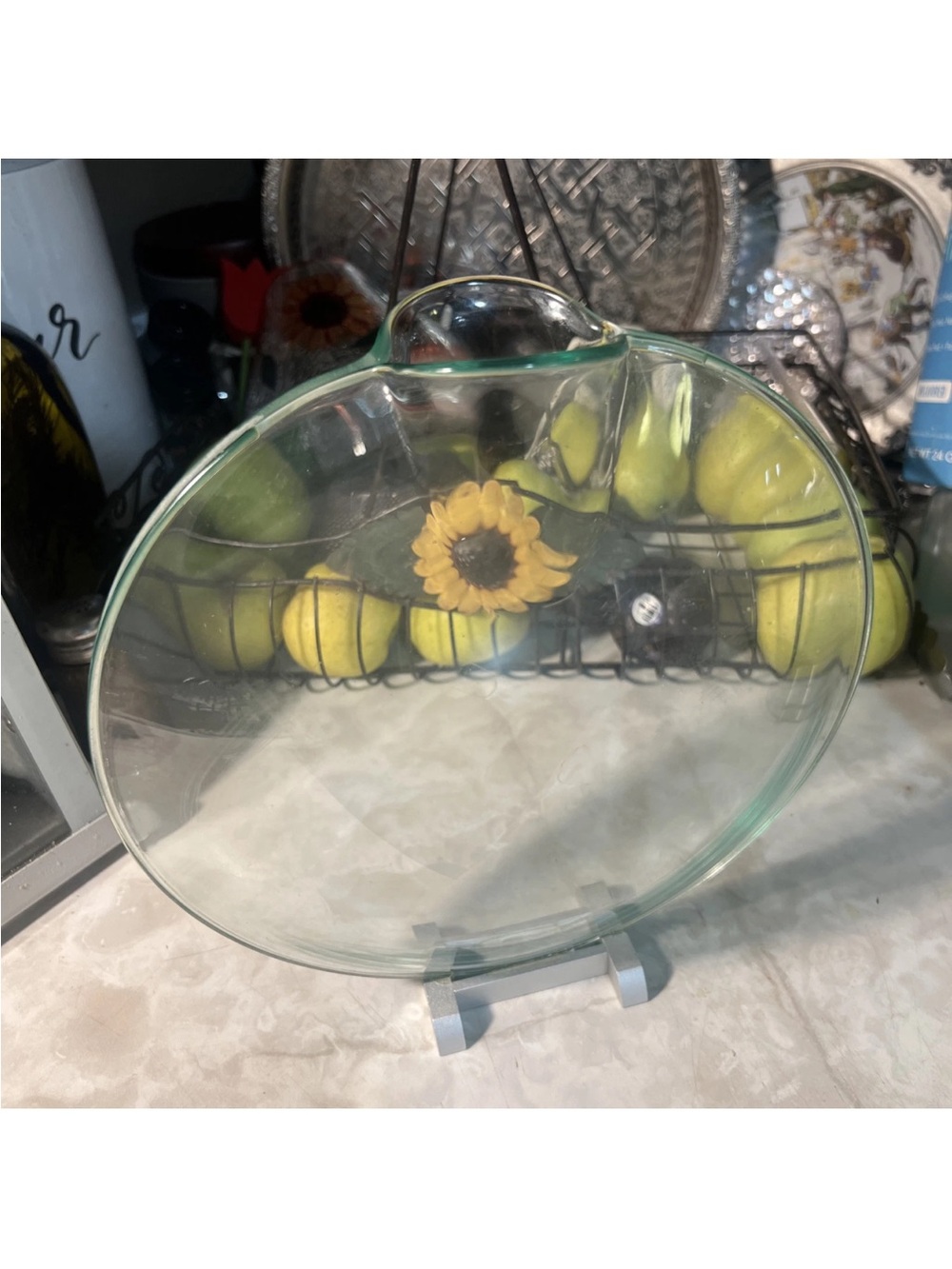 Floating Glass Pillow Vessel Vase SpaceAge Terrarium Bud-vase Hand Blown RARE
